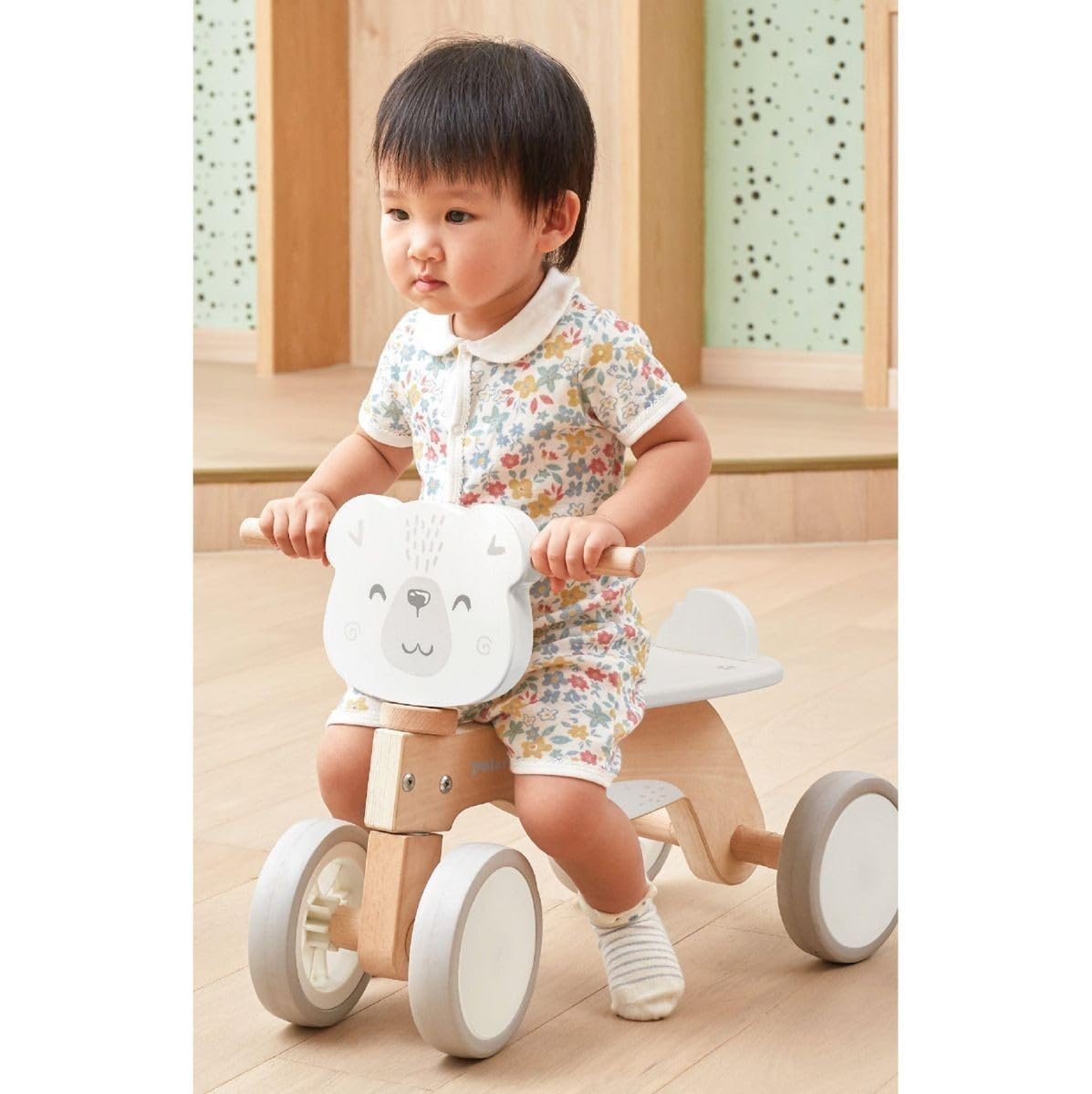 PolarB Wooden Trike Polar Bear Activity Toy : Amazon.co.za: Toys